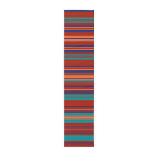 Table Runner for Dining Table, Lakeshore Ridge Striped Print, Two Sizes