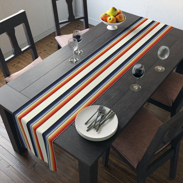 Cotton Table Runner or Polyester, Mexican Blanket Southwestern Print Runner for Table