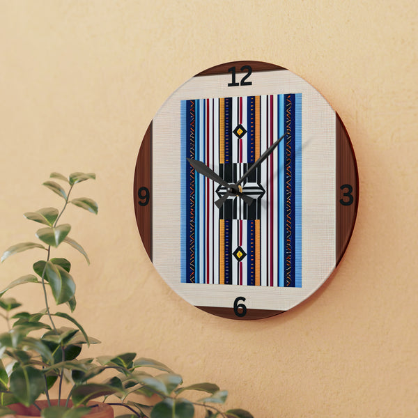 Acrylic Wall Clock - Square or Circle. Nevada Strips Wall Clock