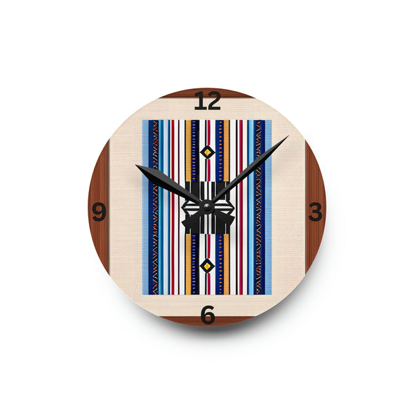 Acrylic Wall Clock - Square or Circle. Nevada Strips Wall Clock