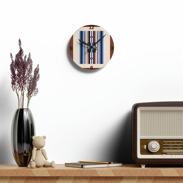 Acrylic Wall Clock - Square or Circle. Nevada Strips Wall Clock