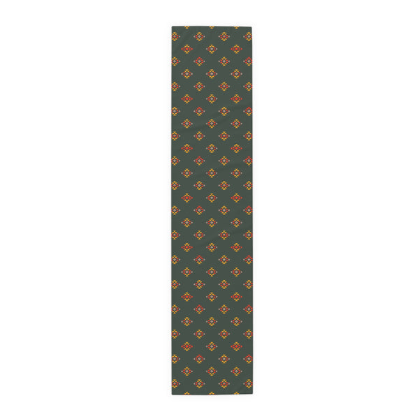 Table Runner for Table Cotton or Polyester, Southwestern Alpine Ridge Print