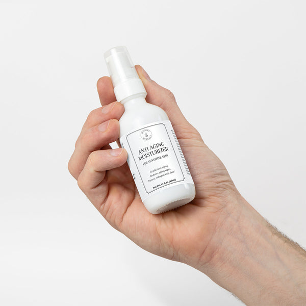 Anti-Aging Moisturizer for Sensitive Skin - Boosts Collagen, Supports Skin Renewal, Locks in Hydration, Gentle Hydrating Face Cream