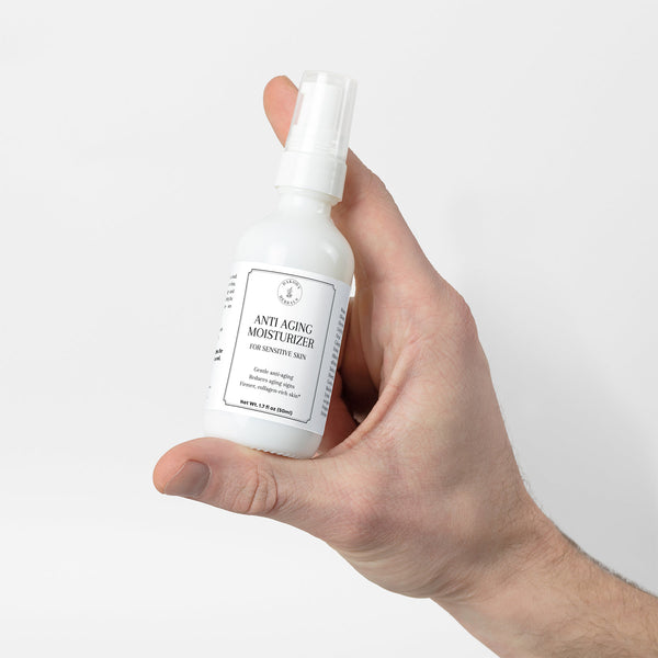 Anti-Aging Moisturizer for Sensitive Skin - Boosts Collagen, Supports Skin Renewal, Locks in Hydration, Gentle Hydrating Face Cream