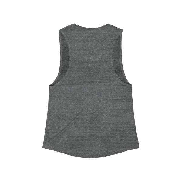 Cowboy Dog Women's Flowy Tank, Cute Animal Top, Summer Apparel, Gift for Dog Lovers, Casual Fashion, Farmhouse Style, Birthday Gift