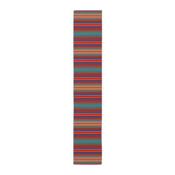 Table Runner for Dining Table, Lakeshore Ridge Striped Print, Two Sizes