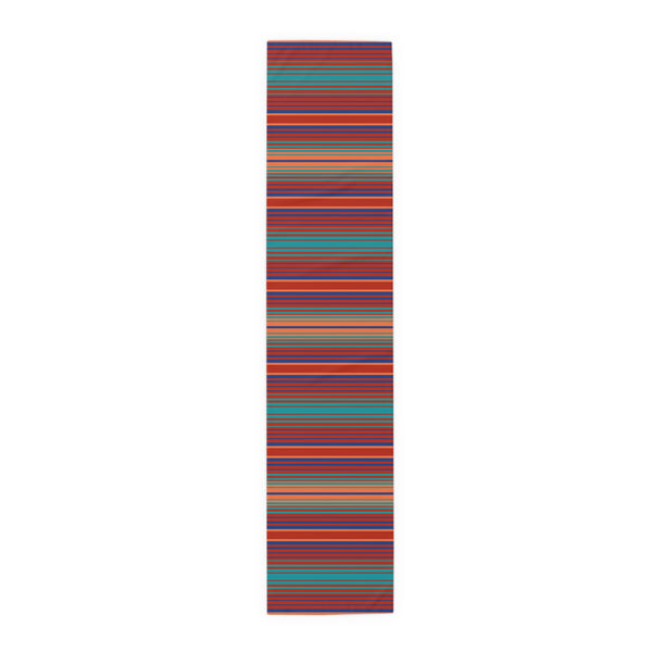 Table Runner for Dining Table, Lakeshore Ridge Striped Print, Two Sizes