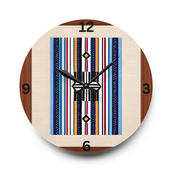 Acrylic Wall Clock - Square or Circle. Nevada Strips Wall Clock