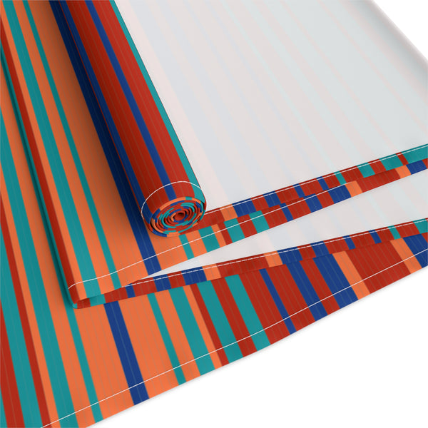 Table Runner for Dining Table, Lakeshore Ridge Striped Print, Two Sizes