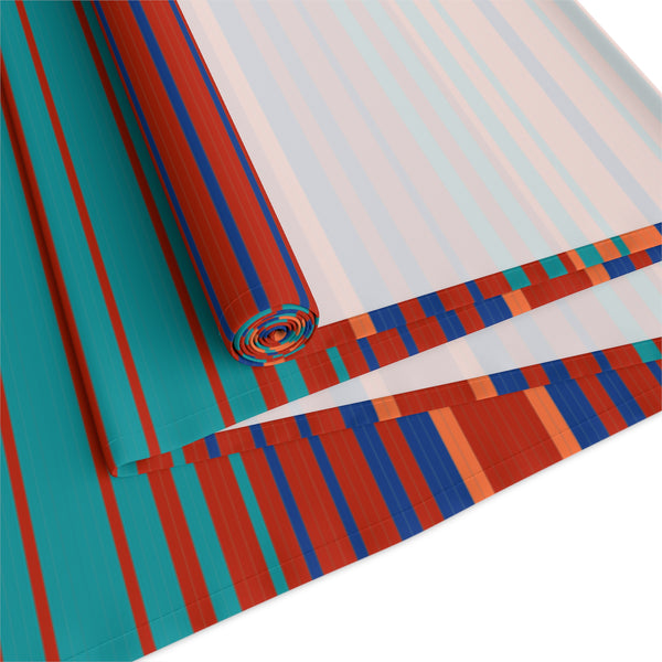 Table Runner for Dining Table, Lakeshore Ridge Striped Print, Two Sizes