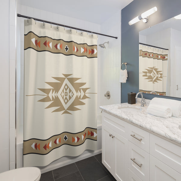 Shower Curtain Montana Hills Southwestern Polyester Bathroom Decor Lodge Cabin