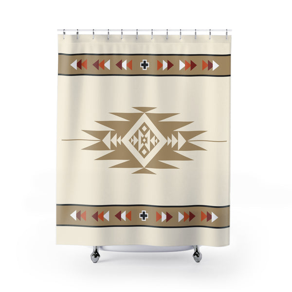 Shower Curtain Montana Hills Southwestern Polyester Bathroom Decor Lodge Cabin