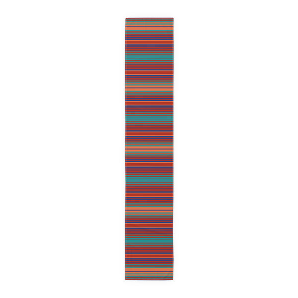Table Runner for Dining Table, Lakeshore Ridge Striped Print, Two Sizes