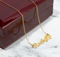 Personalized Pet Necklace for Dog Owner Paw Print Name Necklace for Pet Gifts for Owners