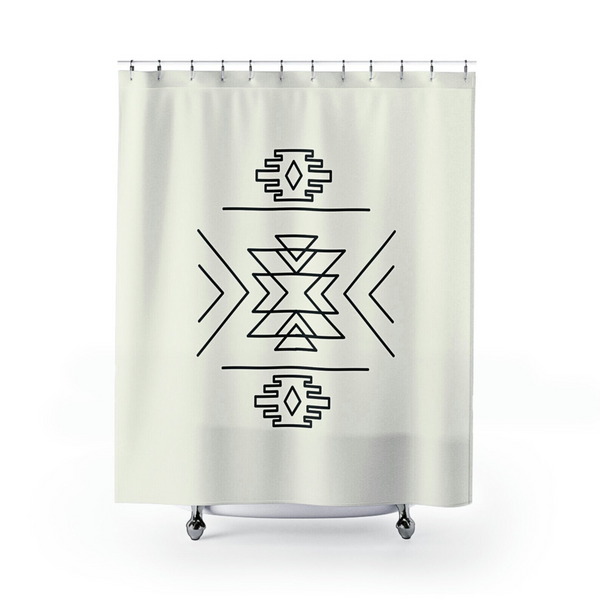 Sedona Southwest Curtain for Bathroom Shower Curtain for Bath Home Decor for Bathroom Beige Curtain
