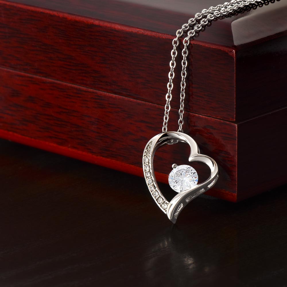 Gifts to Daughter Jewelry Necklace Gift from Mom to Daughter, White or Yellow Gold Finish