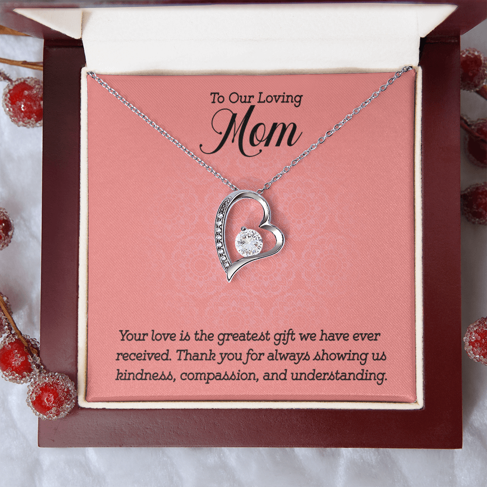 Gift to Mom from Kids Heart Necklace