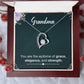 Gifts for Grandma Heart Necklace, Gifts from Grandkids