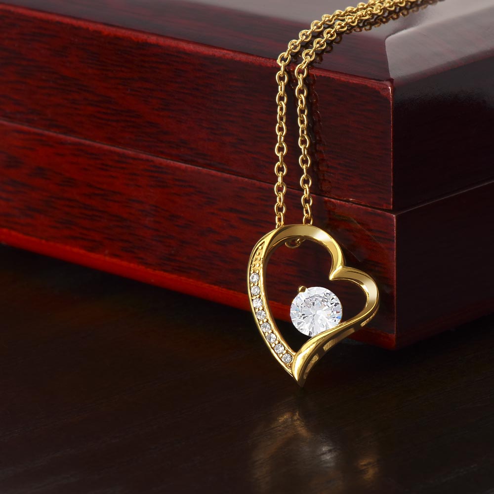 Gifts to Daughter Jewelry Necklace Gift from Mom to Daughter, White or Yellow Gold Finish