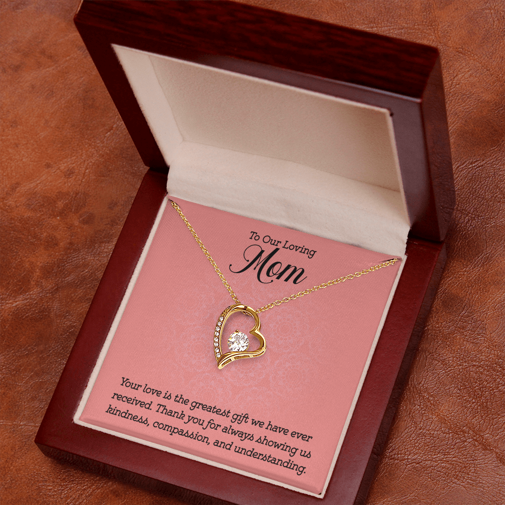 Gift to Mom from Kids Heart Necklace