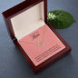 Gift to Mom from Kids Gold Diamond Heart Necklace for Mom Gifts