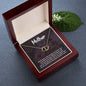 Gift for Mom Jewelry Heart Necklace Solid Yellow Cold with Diamonds