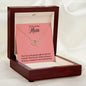 Gift to Mom from Kids Gold Diamond Heart Necklace for Mom Gifts
