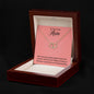 Gift to Mom from Kids Gold Diamond Heart Necklace for Mom Gifts
