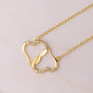 Gift for Mom Jewelry Heart Necklace Solid Yellow Cold with Diamonds