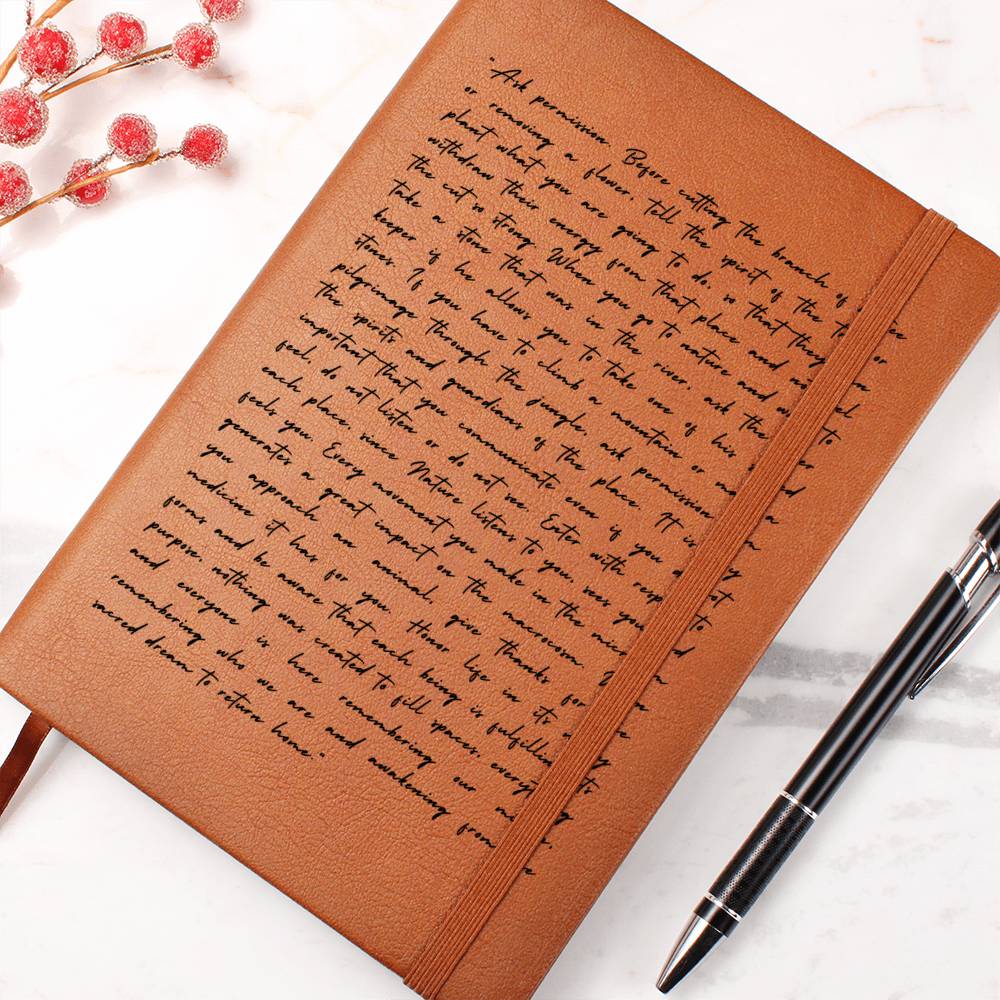 Spiritualism Journal, Vegan Leather - Nature Spirits Journal - Dakoda Goods & Co.