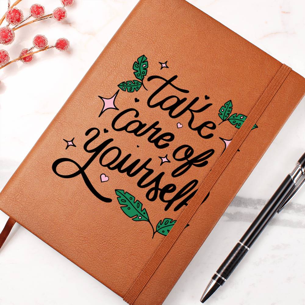 Self Journal Vegan Leather - Take Care of Yourself