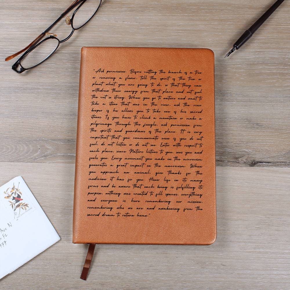 Spiritualism Journal, Vegan Leather - Nature Spirits Journal - Dakoda Goods & Co.
