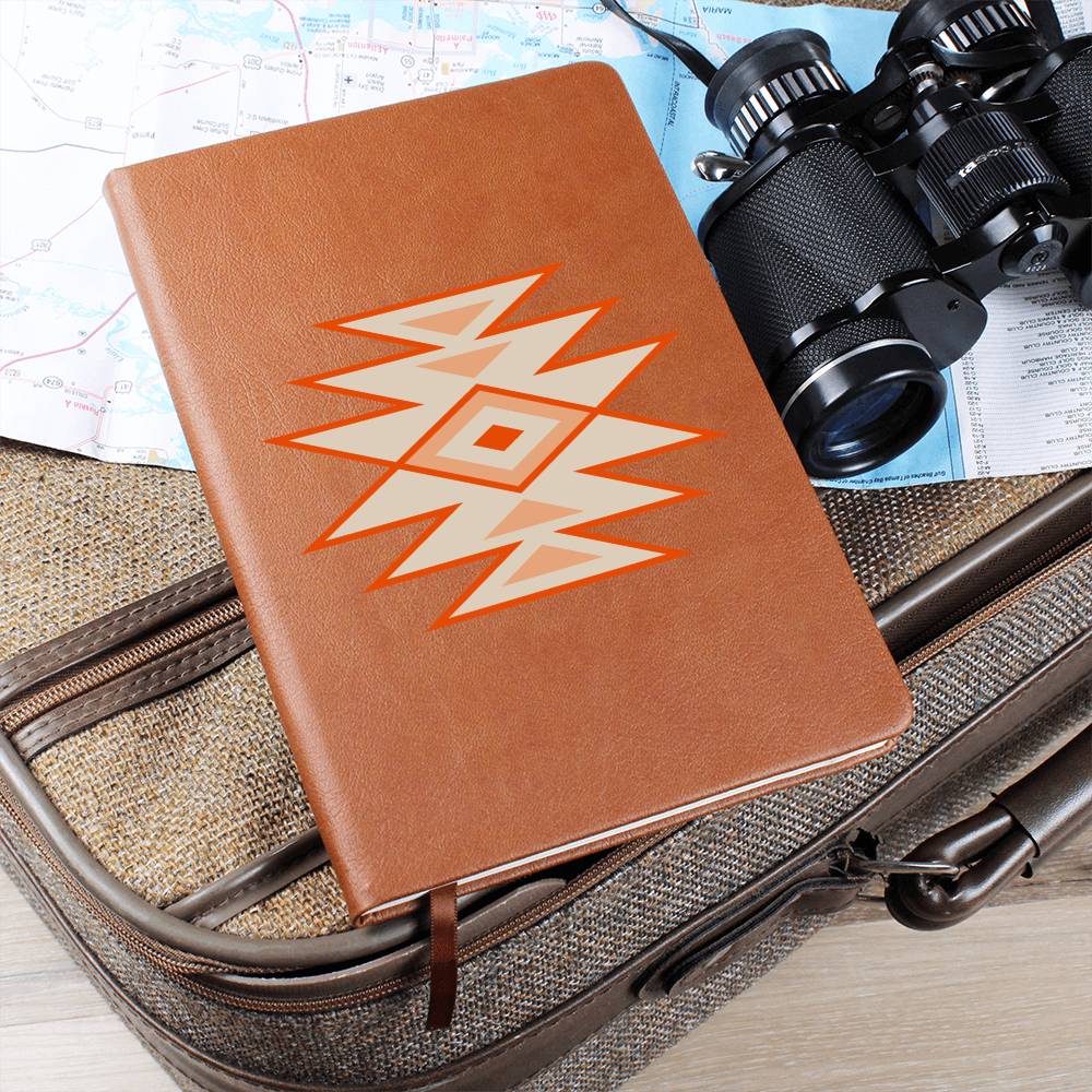 Leather Journal Vegan Leather - Southwestern Motif Style