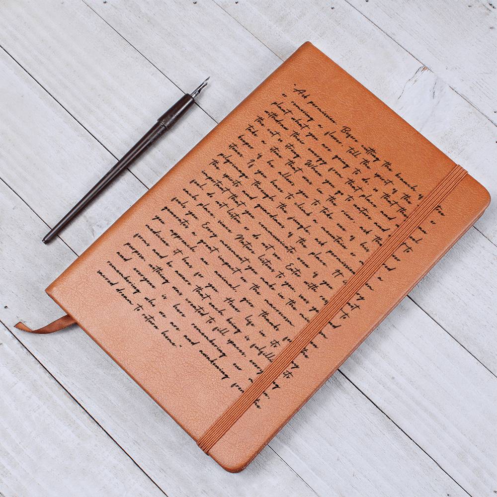 Spiritualism Journal, Vegan Leather - Nature Spirits Journal - Dakoda Goods & Co.