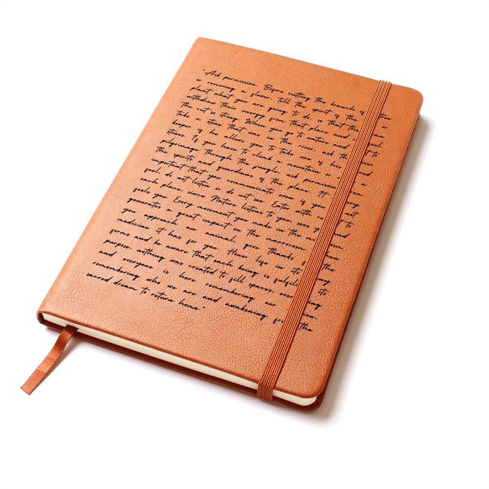 Spiritualism Journal, Vegan Leather - Nature Spirits Journal - Dakoda Goods & Co.