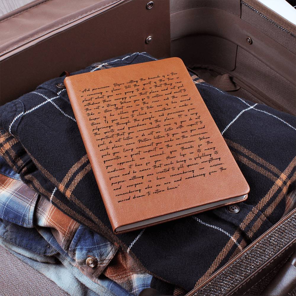 Spiritualism Journal, Vegan Leather - Nature Spirits Journal - Dakoda Goods & Co.