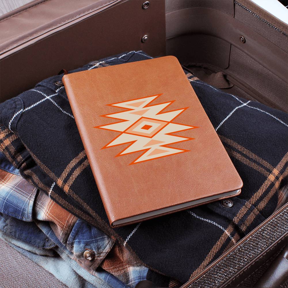 Leather Journal Vegan Leather - Southwestern Motif Style