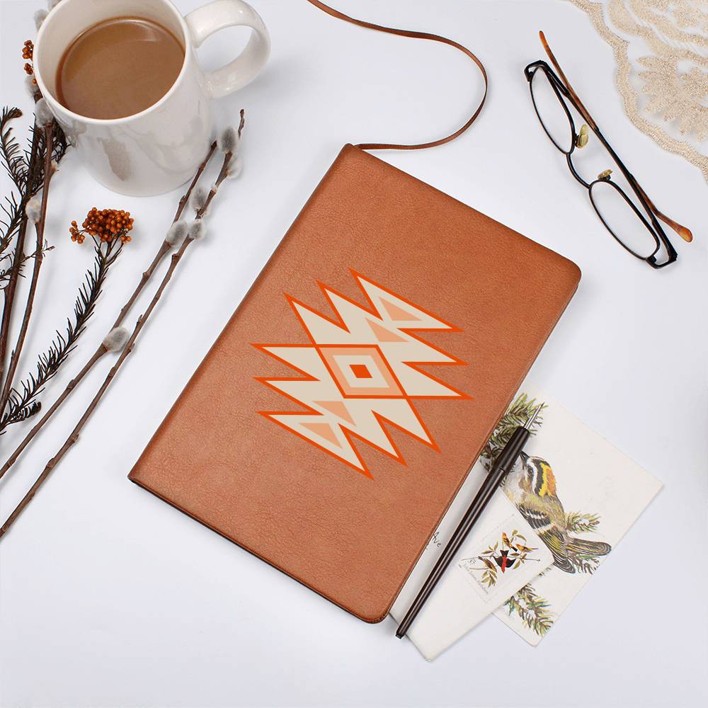 Leather Journal Vegan Leather - Southwestern Motif Style