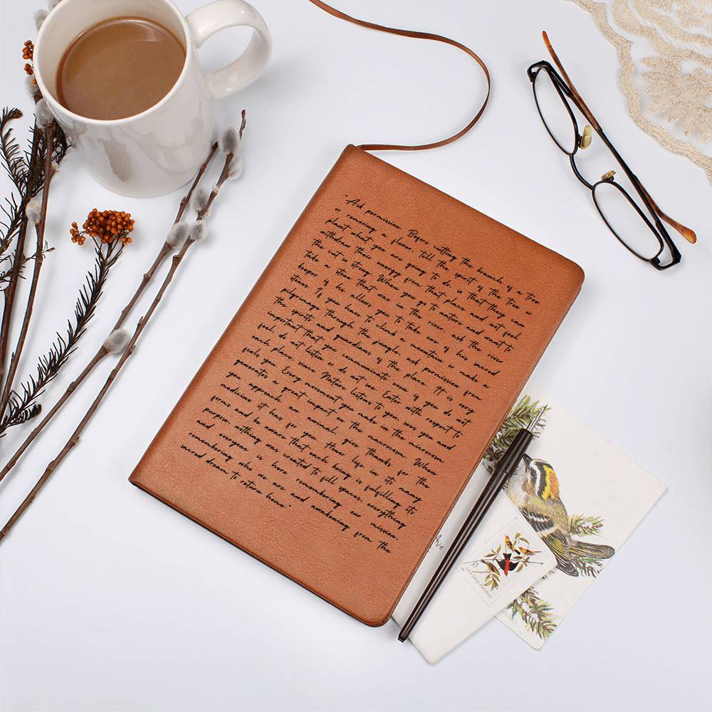 Spiritualism Journal, Vegan Leather - Nature Spirits Journal - Dakoda Goods & Co.