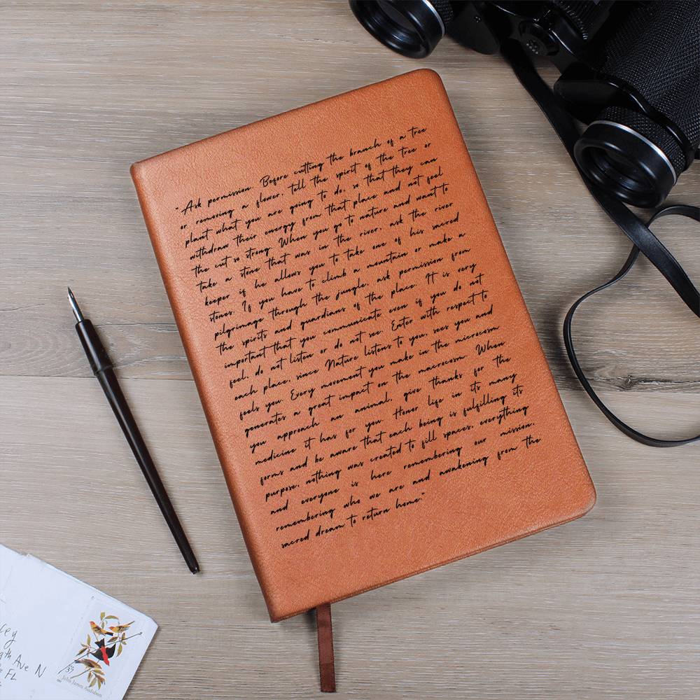Spiritualism Journal, Vegan Leather - Nature Spirits Journal - Dakoda Goods & Co.