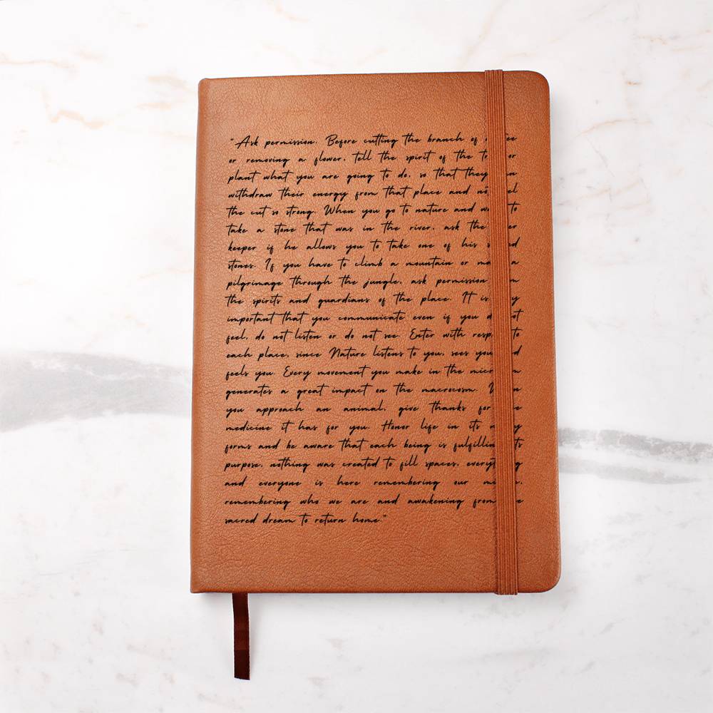 Spiritualism Journal, Vegan Leather - Nature Spirits Journal - Dakoda Goods & Co.