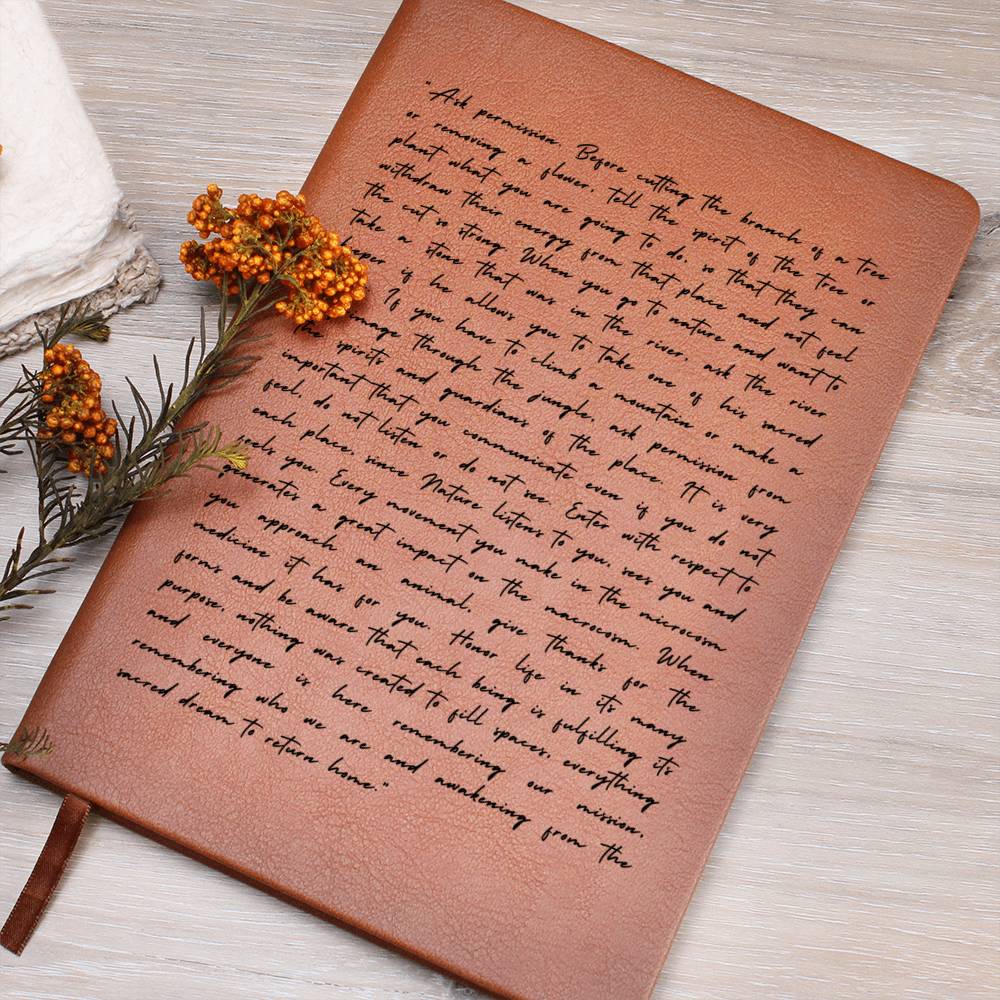 Spiritualism Journal, Vegan Leather - Nature Spirits Journal - Dakoda Goods & Co.