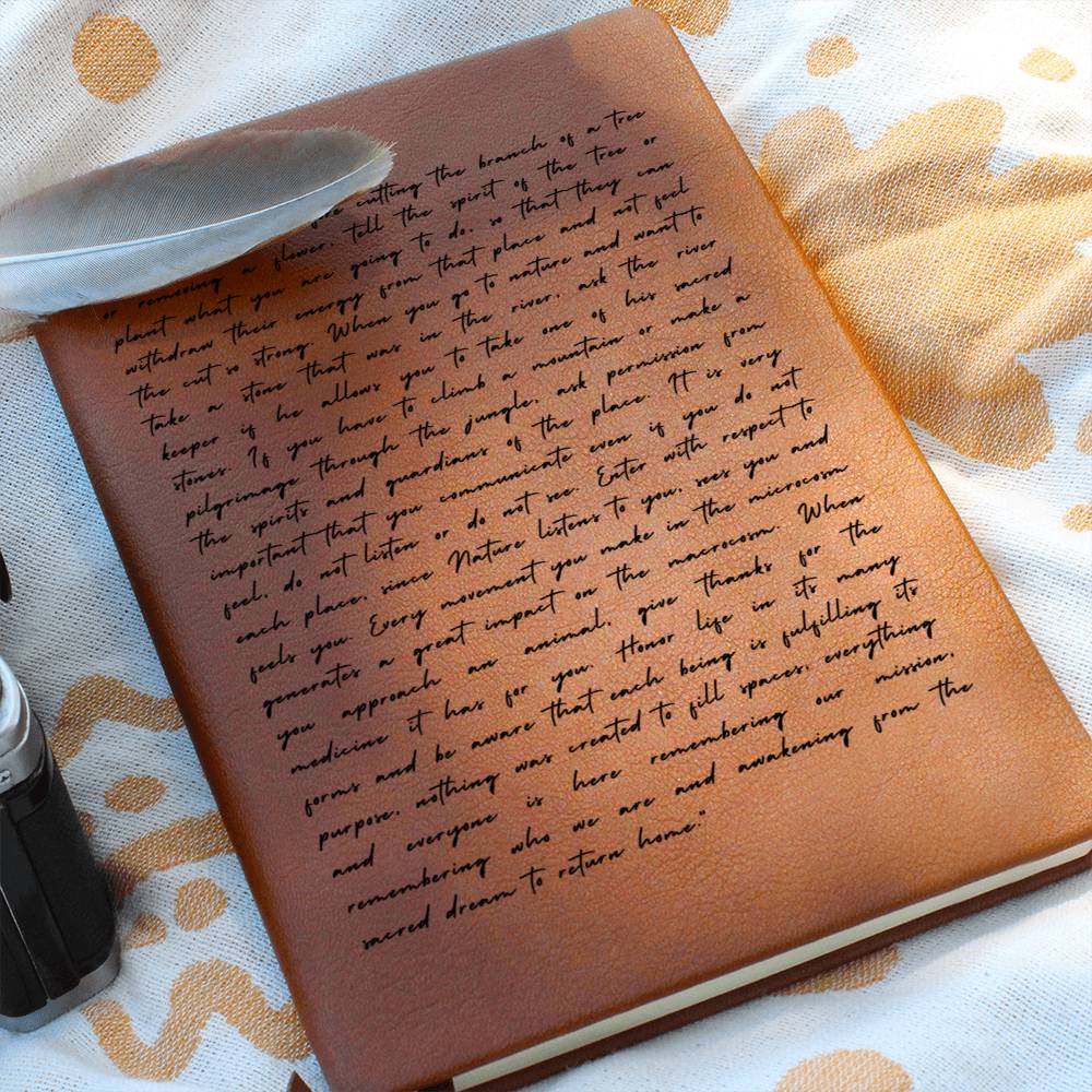 Spiritualism Journal, Vegan Leather - Nature Spirits Journal - Dakoda Goods & Co.