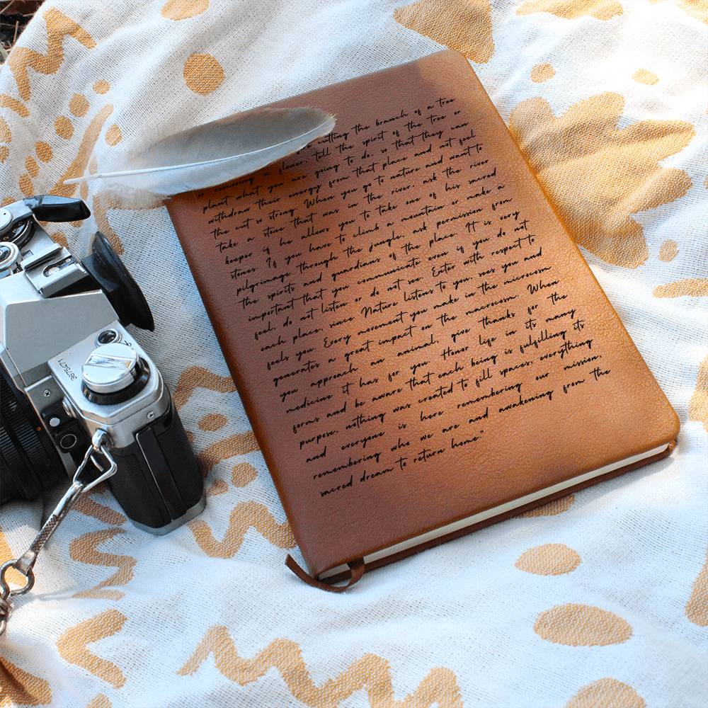 Spiritualism Journal, Vegan Leather - Nature Spirits Journal - Dakoda Goods & Co.