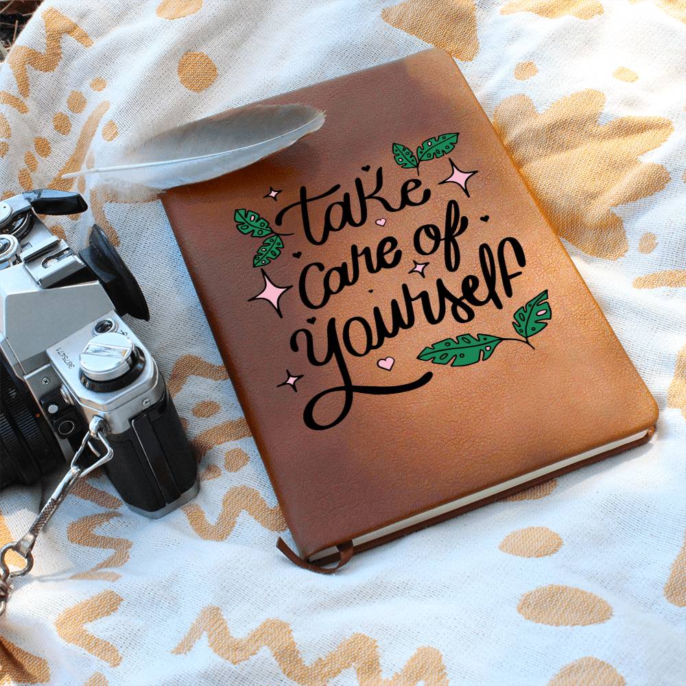 Self Journal Vegan Leather - Take Care of Yourself
