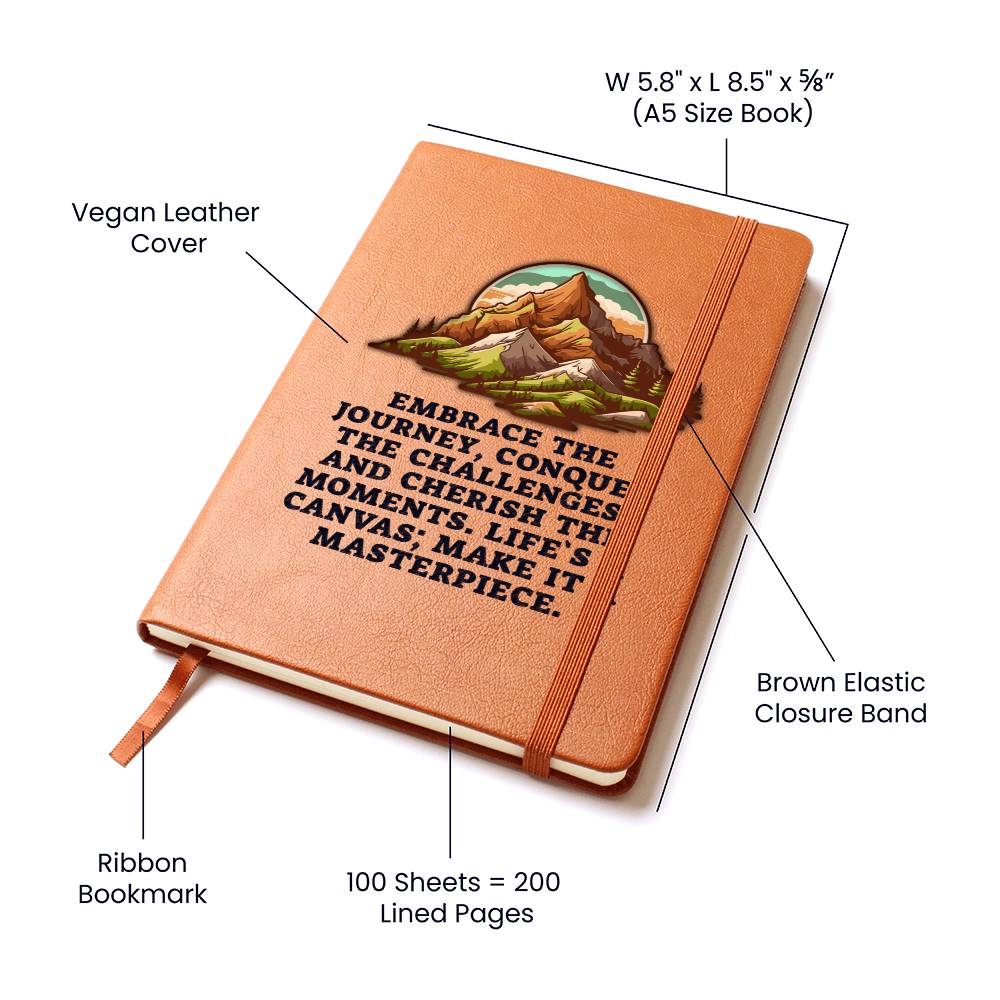Embrace the Journey Notebook Journal for Self Discovery - Dakoda Goods & Co.