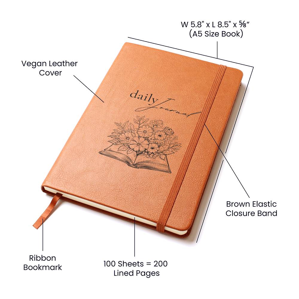 Diario de cuero vegano para escritores, regalo para amantes de los libros 