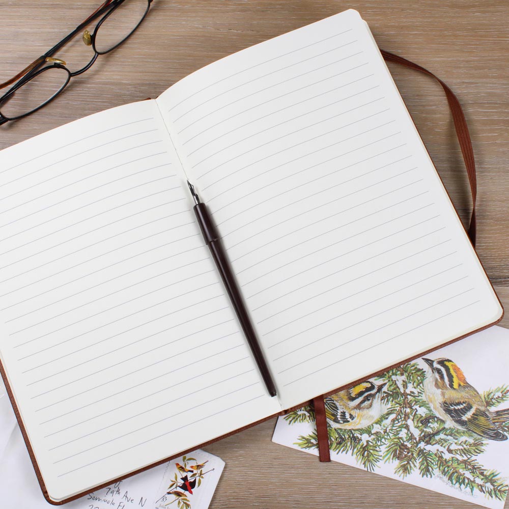 Leather Journal Notebook - I Have Traveled Through Madness to Find Me