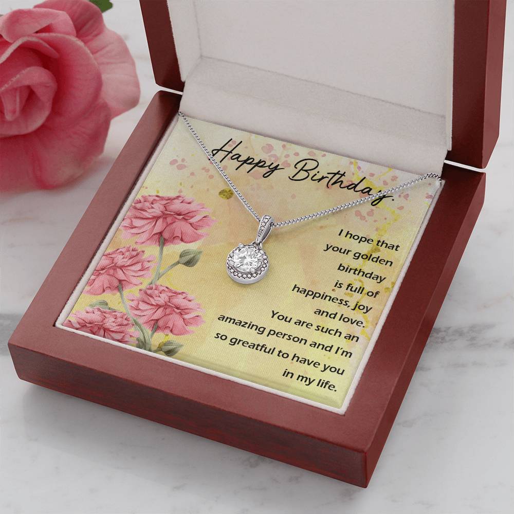 Birthday Gifts for Her Necklace Jewelry Gift for Friend Message Card