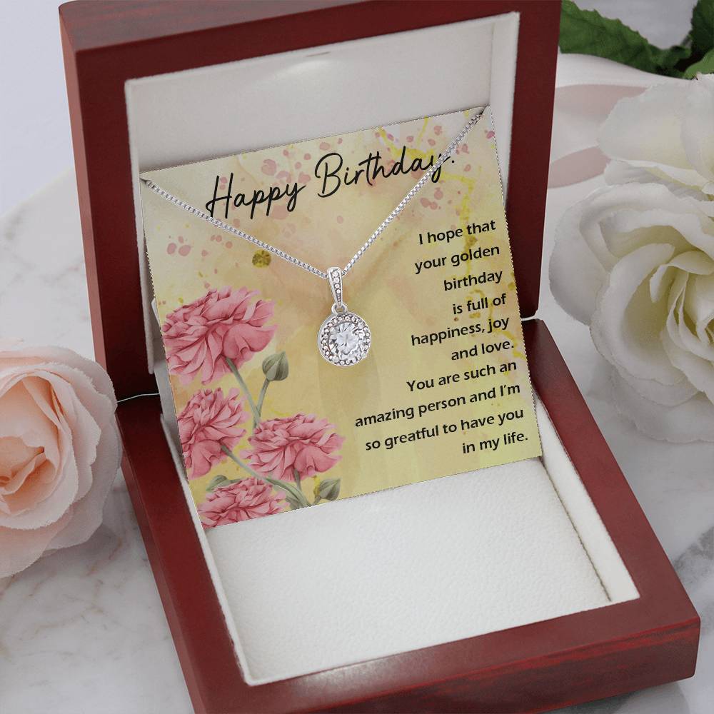 Birthday Gifts for Her Necklace Jewelry Gift for Friend Message Card